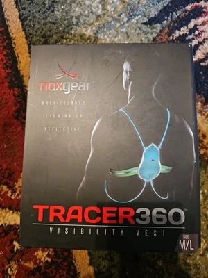 Tracer360 Visibility Vest Reflective Light Size M/L  Can See 1/4 Mile Away NWT - Image 1 of 4