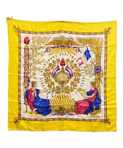 Hermes Carre 90 Seide Quadrat Schal Französische Revolution Revolution Revolution Française - Bild 1 von 4