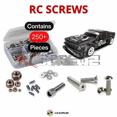 RCScrewZ Stainless Screw Kit asc127 for Associated Apex2 Hoonicorn RTR | KIT - Image 1 of 4