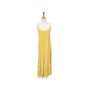 Rip Curl Vista Maxi Dress Size M Medium Yellow - Picture 1 of 7
