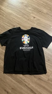 Adidas T-shirt Euro 2024 Germany Men’s 3XL Black Short Sleeve Special Edition - Picture 1 of 7