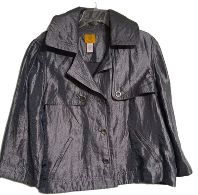 Women's Ruby Rd. Gray Light Jacket Top Size 16 - Image 1 of 4