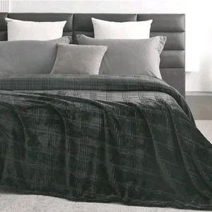 Oversized King Fleece Blanket 120x120 Inches, Seamless Soft Cozy 3D Jacquard... - Picture 1 of 4