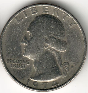 USA - 1974D - Heraldic Eagle Washington ¼ $ - Picture 1 of 1