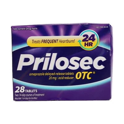 Prilosec OTC Frecuente Medicamento de Acidez Estomacal y Tabletas Reductoras de Ácido 28ct EXP 06/2026 Foto 1 de 4