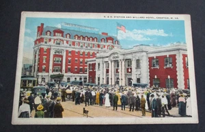 B & O Station and Willard Hotel, Grafton, WV, 1915-1930 - Picture 1 of 2