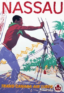 "Póster de turismo de viajes vintage TS81 A3 17""x12"  - Imagen 1 de 1