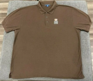 DUNKIN DONUTS Empleado Polo Camisa HOMBRE 3XL Marrón Camisa de Trabajo Uniforme Camisa de Golf - Imagen 1 de 6
