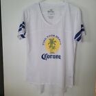 Corona Beer Women's Size L Find Your Beach Tee Shirt Top Tropical Palm Summer
