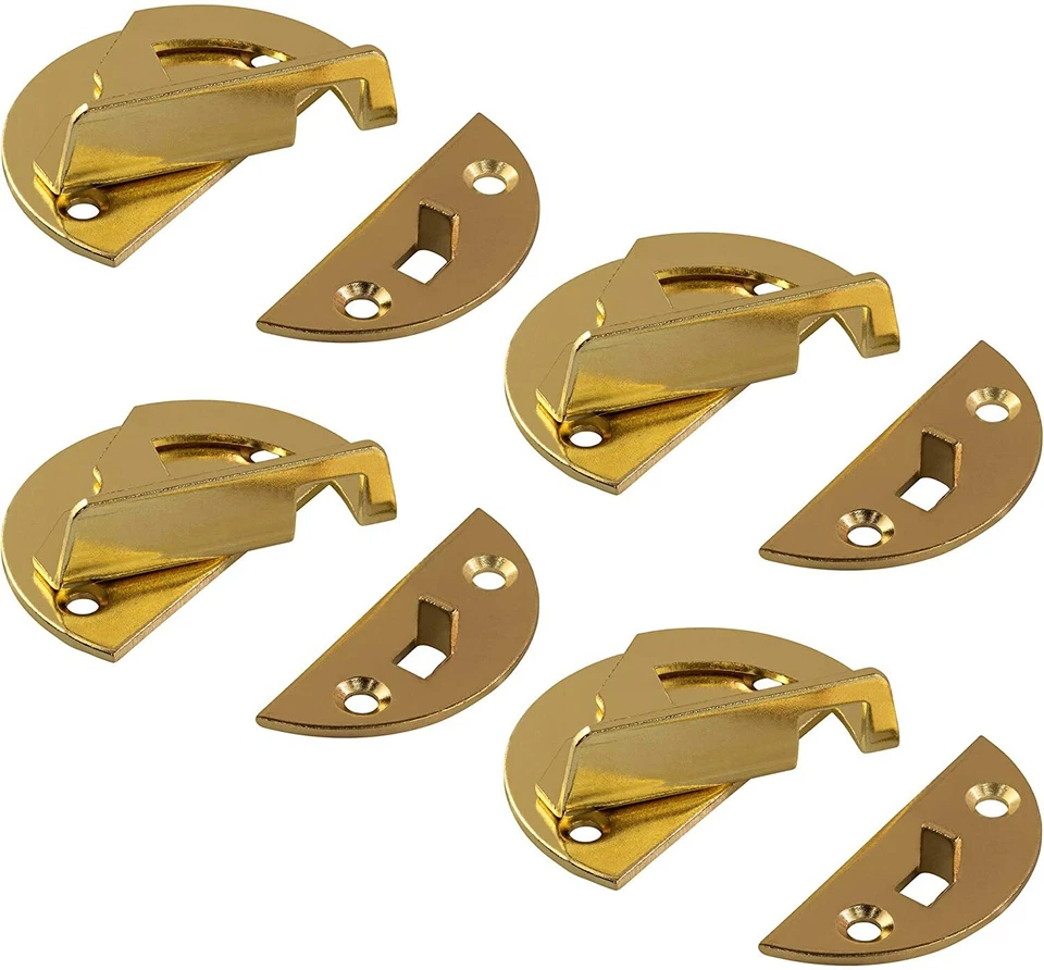 4 Drehriegel Verschluss Möbelriegel Dreh Verriegelung Tisch Platten Verbinder - Bild 1 von 4