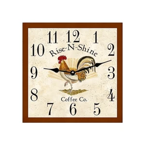 Rustic Rooster Country Clock - Picture 1 of 5