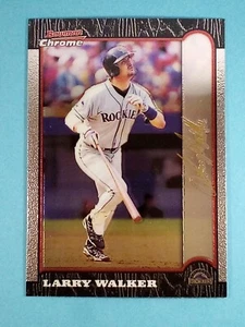 1999 Bowman Chrome GOLD Larry Walker Colorado Rockies #31 ⚾ - Picture 1 of 2