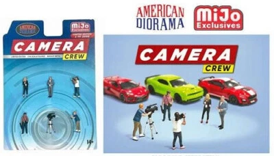 Camera Crew Figuren-Set Limitiert auf 3600 Stück American Diorama MiJo 1:64 NEU