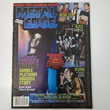 Metal Edge Magazine February 1999 Metallica Creed Kiss Korn Motley Crue