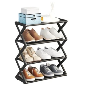 1X(Zapatero en Forma de X para el Hogar, Zapatero Multifuncional de Acero p5985 - Foto 1 di 9