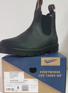 BLUNDSTONE 1910 SCARPA UOMO MODELLO 1910 STEEL GREY ELASTIC SIDED SUEDE BOOT - Foto 1 di 5