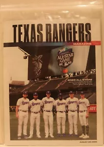 TEXAS RANGERS MAGAZINE AGOSTO 2023 - COPERTINA: 2023 TEXAS RANGERS ALL-STARS - NUOVO - Foto 1 di 2