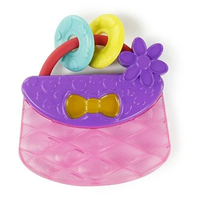 Bright Starts Pretty in Pink Carry & Teethe Purse Teething Toy - Image 1 of 2