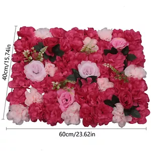 12 Stck. Künstliche Blume Wandpaneele Wand Floral Hochzeit Veranstaltungsort Hintergrund Dekor USA - Bild 1 von 17
