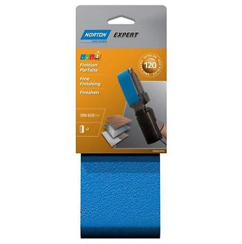 Norton Expert Pack of 2 Strips 100 x 610mm Grit 120 sanding sheets sand paper - Image 1 of 1