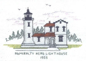Cross Stitch Kit ~ Historic Lighthouse Admirality Head Light, WA #HD274 SALE! - Picture 1 of 3