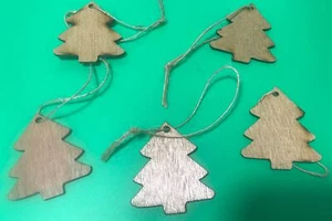 Ornaments Wooden Rustic Christmas Tree Lot 2” - Picture 1 of 1
