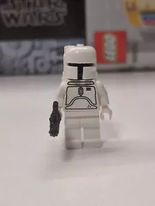 Rare STAR WARS White Boba Fett 30th Anniversary custom Lego Minifigure sw0275 - Picture 1 of 4