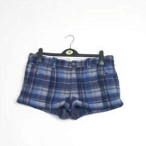 Pantalones Cortos Tommy Hilfiger Azul Marino Cuadros Tartán Bolsillos Diseñador Talla UK 14 Medianos - Imagen 1 de 14