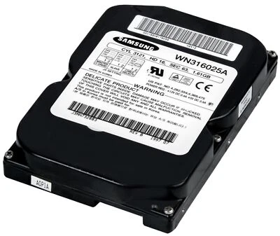 SAMSUNG Hard Drive WINNER WN316025A 1.61GB 4.5K ATA 3.5'' - Image 1 of 3