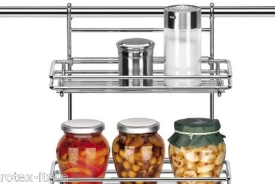 Tescoma  Mensola doppia porta spezie spugne accessori linea Monti 900022 - Rotex - Immagine 1 di 4
