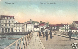 ANTIGUA POSTAL 1900 1925 VILLAGARCIA DE AROUSA PONTEVEDRA PUERTO GALICIA CC00057 - Foto 1 di 1