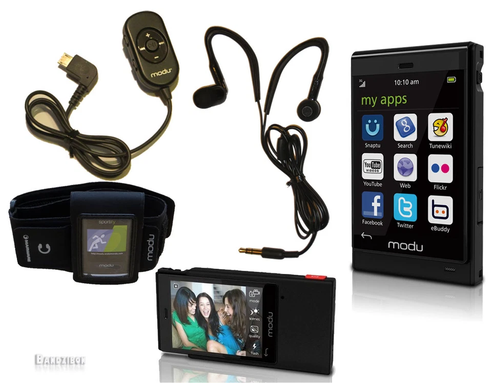 Modu T Micromax + 5MP Camera 3G Smart Phone Unlocked w/ Camerafy Black Sportify - Image 1 of 4