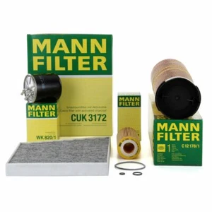 MANN Filterset 4-tlg für MERCEDES E-KLASSE W211 E320CDI 204 PS OM648 bis 12.2002 - Bild 1 von 5