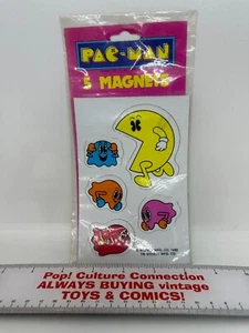 1980 Midway Pac-Man New Old Stock Magnet Set Sealed Inv-1171 - Picture 1 of 2