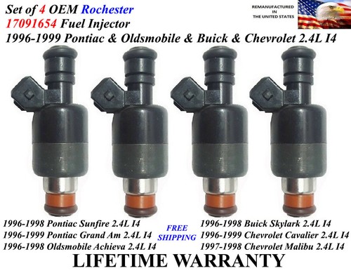 Upgraded 4x OEM Rochester Fuel Injectors For 1996-1999 Chevrolet ...