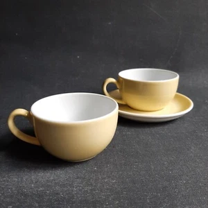 Dibbern Solid Colour Espresso/Mokka 2 Tassen + 1 UT Vanille - TOP Zustand - Bild 1 von 4