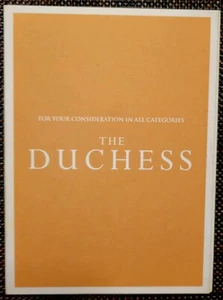 THE DUTCHESS - DVD 2008 Academy Screener Historical Drama MINT + FREE SHIPPING - Picture 1 of 4