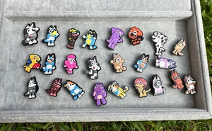 24pcs Bluey Bingo characters Shoe Charms Nuclear Heeler family - Picture 1 of 7