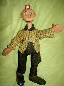 RARE c1924, Schoenhut, HAPPY HOOLIGAN, jointed wood, COMIC character doll figure - Picture 1 of 24