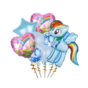 Juego de 8 globos My Little Pony suministros de decoración temática de fiesta. - Imagen 1 de 1