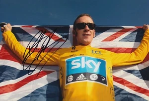 Bradley Wiggins handsigniertes 12x8 Foto - Tour de France - Fahrradautogramm 1. - Bild 1 von 1