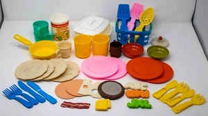 Vintage Fisher Price Fun with Food Replacement Dishes Tupperware, Etc - Picture 1 of 9