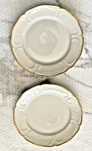 2 ROSENTHAL SANSSOUCI CONTINENTAL IVORY GOLD Salad PLATES - JENNIFER BARBARA - Picture 1 of 5