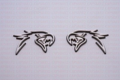 White Grey TRAILHAWK Trail Hawk Emblem Nameplate Fits Jeep Dodge Chrysler  - Image 1 of 4