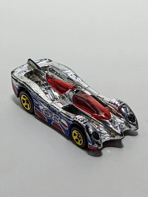 Hot Wheels Power Pistons Silver #68 Car 1994 Mattel Made in China Red Canopy - Image 1 of 4