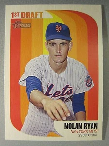 *Raro* Primer Draft Topps Heritage 2014 #65MLBNR Nolan Ryan - Imagen 1 de 2