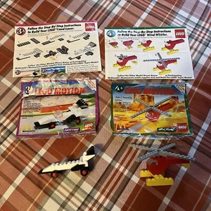 2 McDonald's Happy Meal Toys Lego Motion Vintage 1989 Land Laser & Wind Whirler - Picture 1 of 10