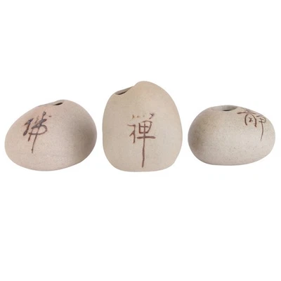 3pcs Simulation Steinvasen Retro -Vase -Pflanzenbehälter (hellgrau) - Bild 1 von 4