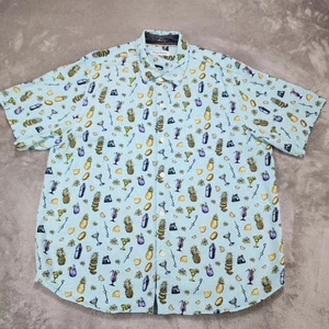 Tommy Bahama Hemd Herren XL Cocktail Ananas Print Aloha Kreuzfahrt Party Strand - Bild 1 von 14