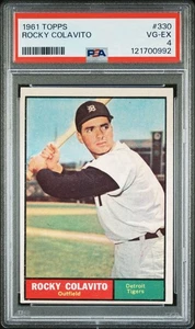 1961 Topps Set-Break #330 Rocky Colavito PSA VG -EX 4!!! - Bild 1 von 3